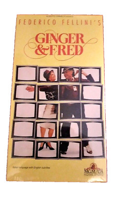 1986 Ginger & Fred Federico Fellini VHS Video Dancing Vintage New Sealed