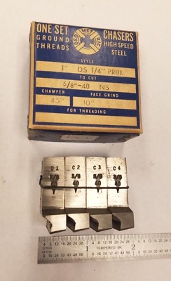 United greenfield geometric tool chaser set 1 1//4 C 1 inch 14 NS threading new