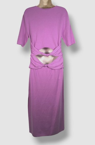 Pre-owned Tse $1295  Women's Pink Cashmere Double Knot Sweater Dress Size Xs