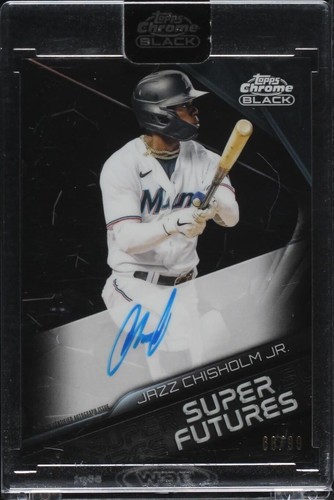 ⭐︎JASS⭐︎ Jazz Chisholm Jr. 2022 Topps Chrome Black Super Futures Auto