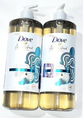 2 Pack Dove Amplified Textures Hydrating Cleanse Shampoo Curls