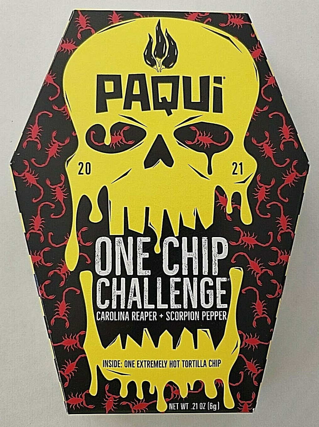 Купить Чипсы 2021 Paqui One Chip Challenge Carolina Reaper and Scorpion ...