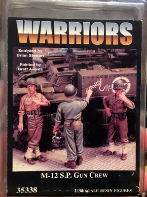 ss Warriors 35338 Equipaggio del cannone semovente M-12 americano 3 figures