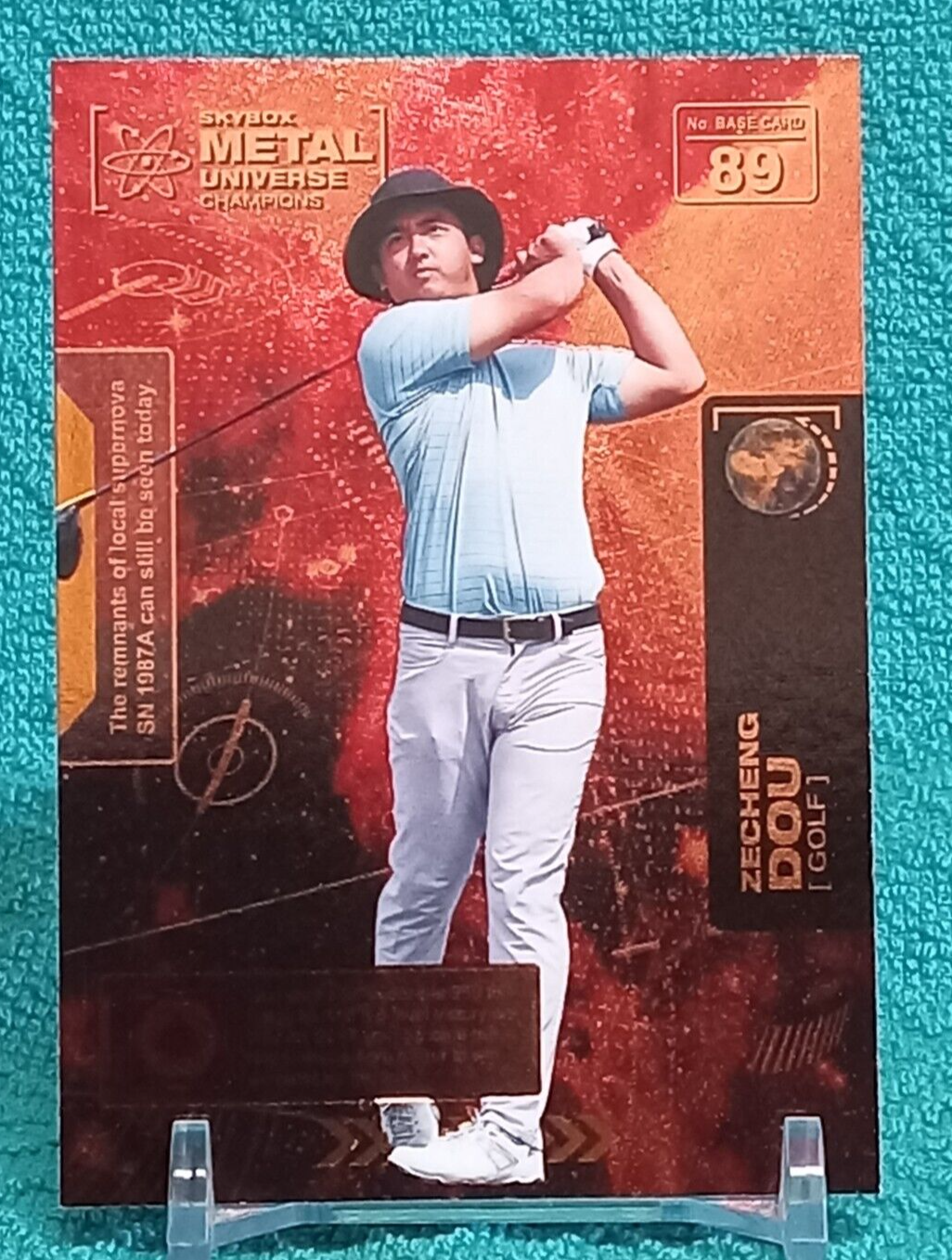 2021 UD Skybox Metal Universe Champions Zecheng Dou Copper