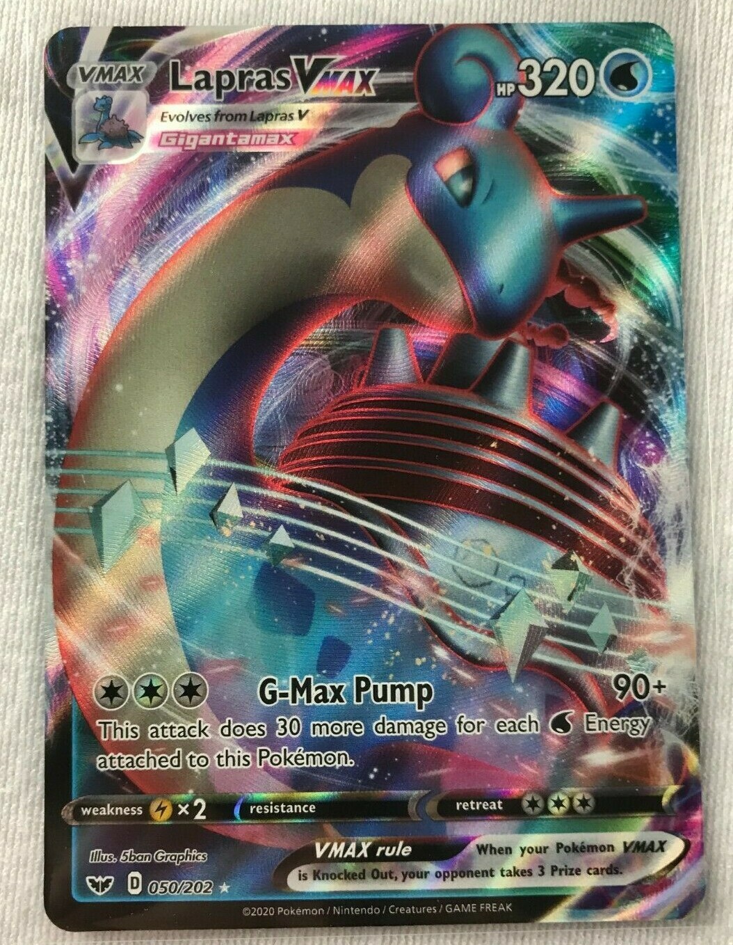 ポケモンカードゲーム Lapras VMAX Pokemon Card Lapras VMAX SSR 312/190 s4a Shiny Star V