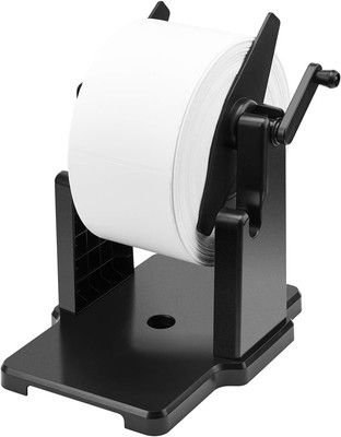 External Rolls Label Holder, 2 in 1 Fan-Fold Stack Paper Holder for Desktop Ther