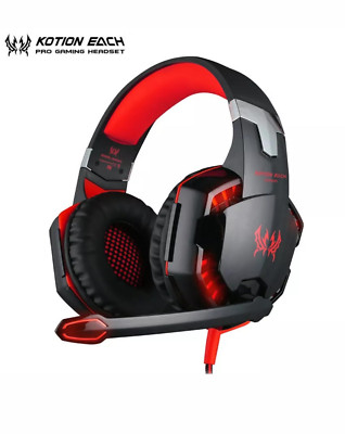  Gaming Headset for PS4  Xbox One PC Nintendo Switch with mic and led lights new