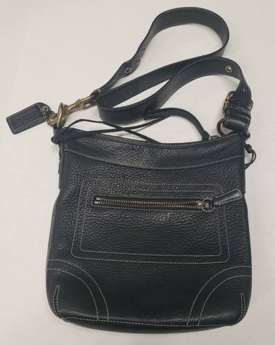 Pre- Owned Coach Bleecker Crossbody Pebbled Leather Shoulder
