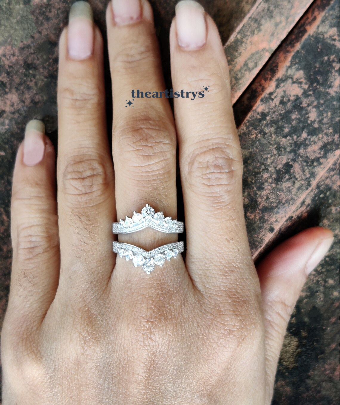 2 Carat Round Cut Simulated Diamond Enhancer Wedding Band Solid 14K White Gold