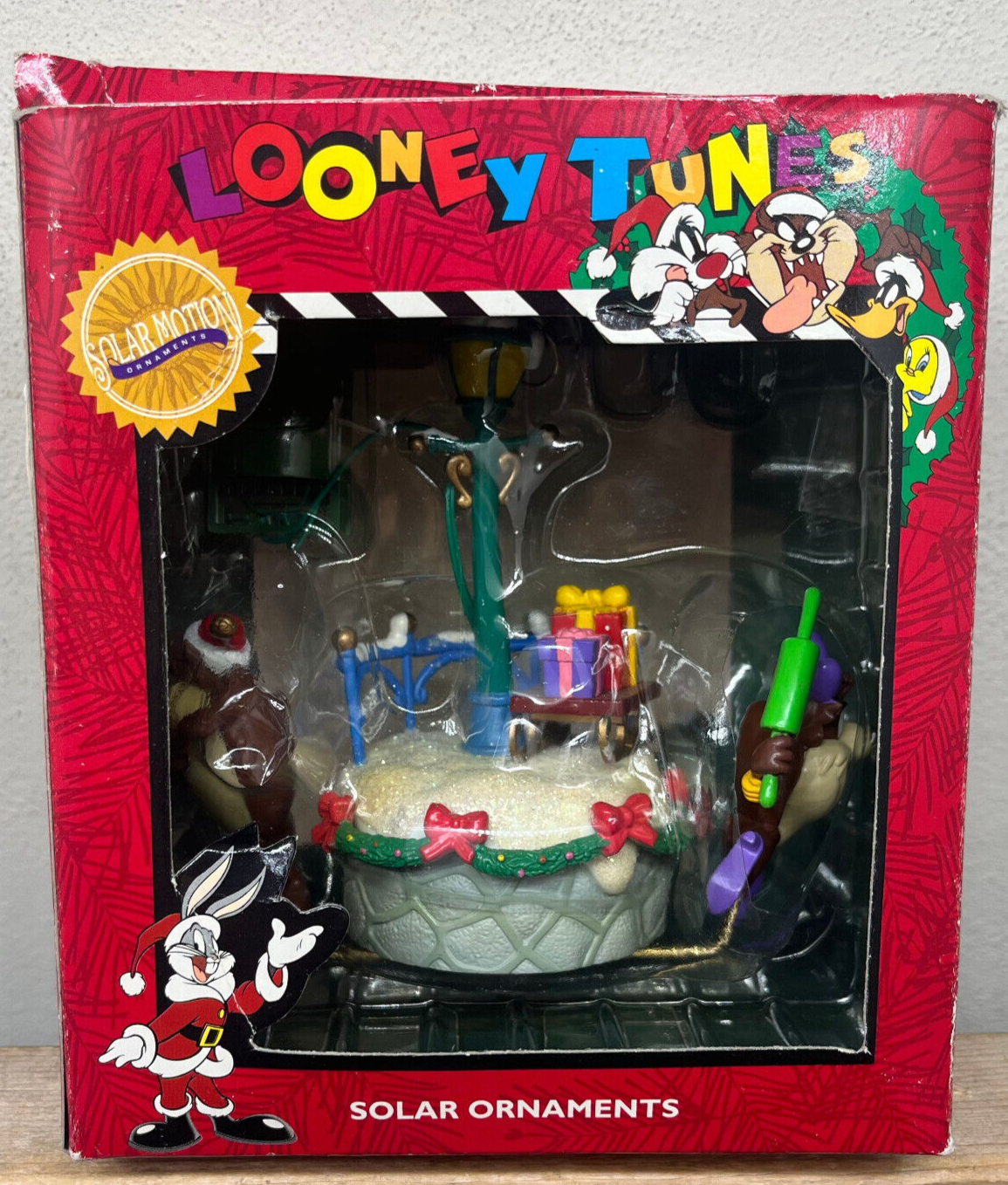 Warner Bros Looney Tunes Solar Ornament W/ Motion Taz Street