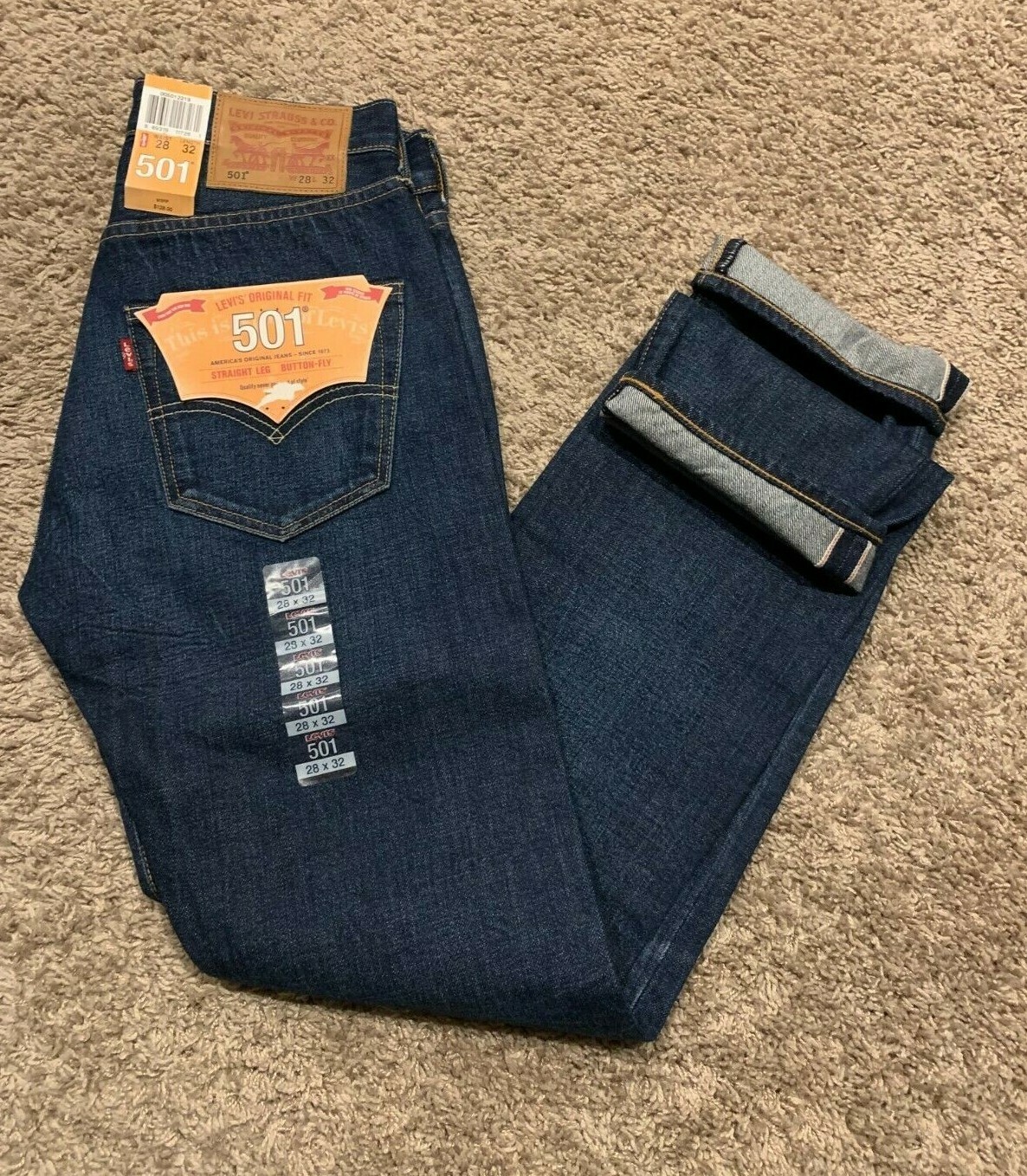 levis 501 28 x 32