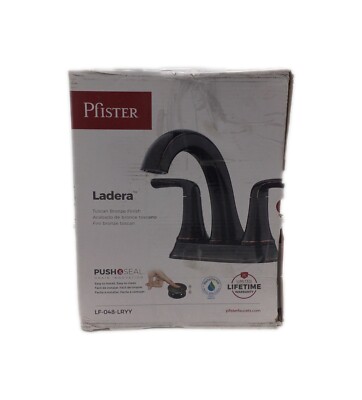 Pfister Ladera 4 in. Centerset Double Handle Bathroom Faucet in Tuscan Bronze