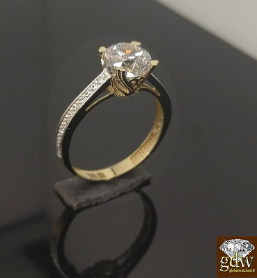 Pre-owned G&d Real 10k Yellow Gold Ladies Engagement Wedding Anniversary Ring Promise Women In F