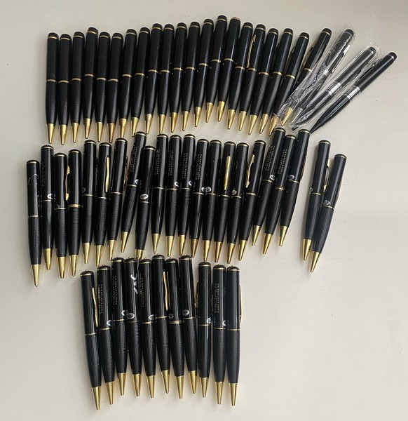 LOT of 58 HD Pocket Pen Camera Hidden Cam Mini Body Video + parts