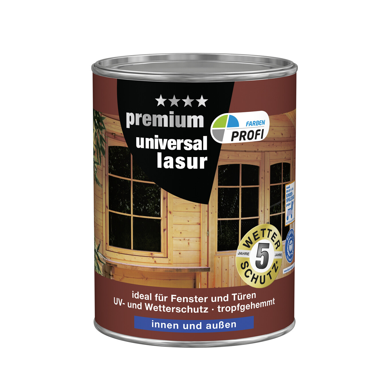 Profi Farben Premium Universallasur - mahagoni / ebenholz freier Versand
