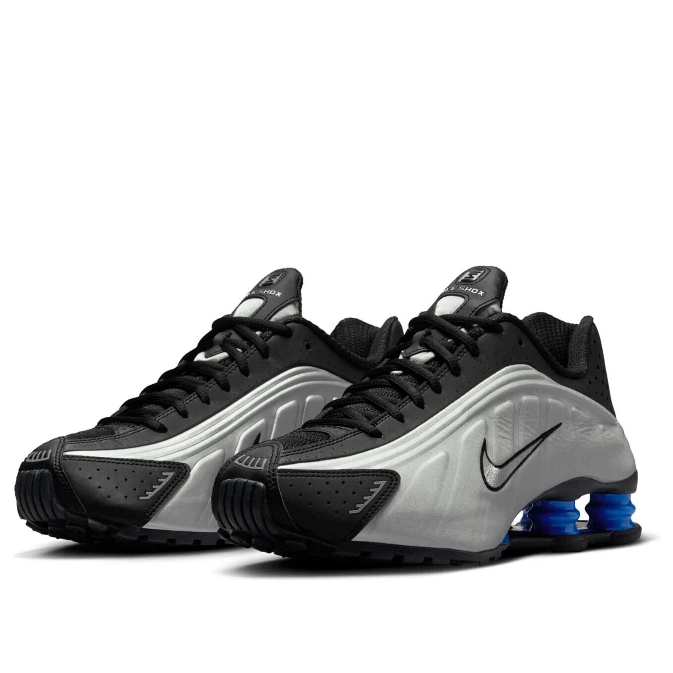 レア‼️Tilley R46 Nike Shox R4 Shoes (AR3565-006, Black/Racer Blue/Metallic