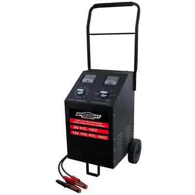 SPEEDWAY Start to Finish HEAVY DUTY ROLLING 6/12 VOLT CHARGER W/ENGINE START NIB