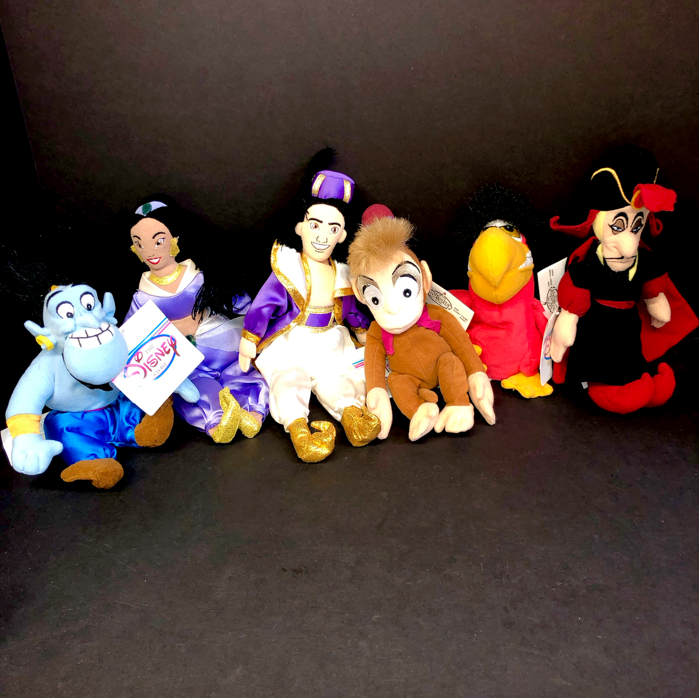 6 Aladdin Jasmine Genie Abu Iago Jafar Disney Store Theme Parks Bean Bag Plushのebay公認海外通販 セカイモン