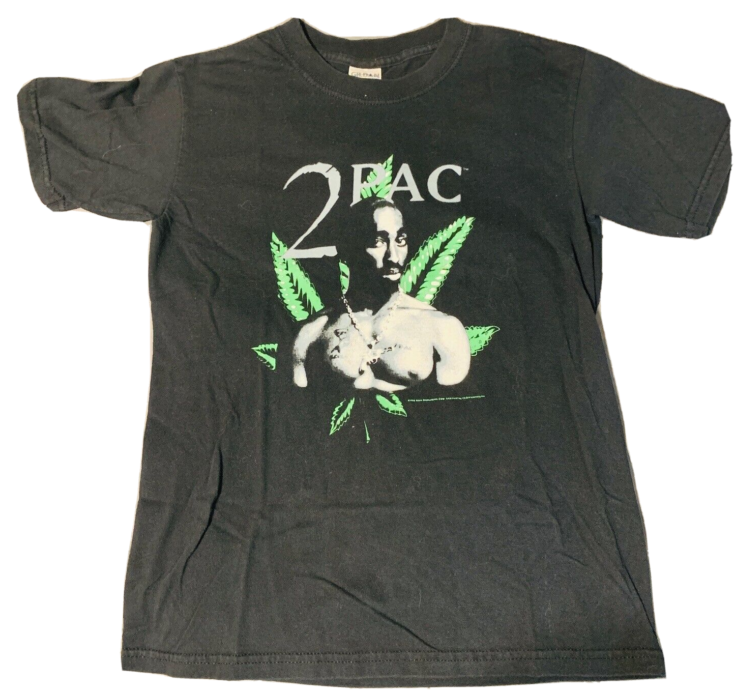 Vintage 90s Tupac 2pac Weed Marijuana 420 Rap Tee Shirt 1998