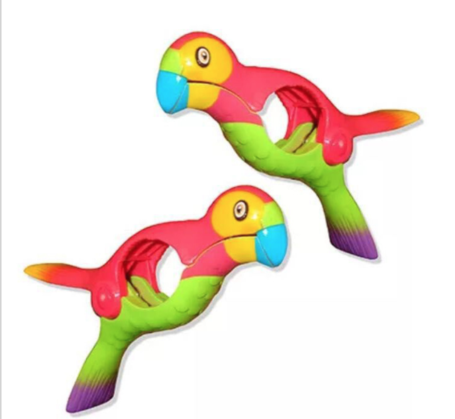 Plastic Beach Towel Holder Clips Parrot Beach Chair Pool Loungers