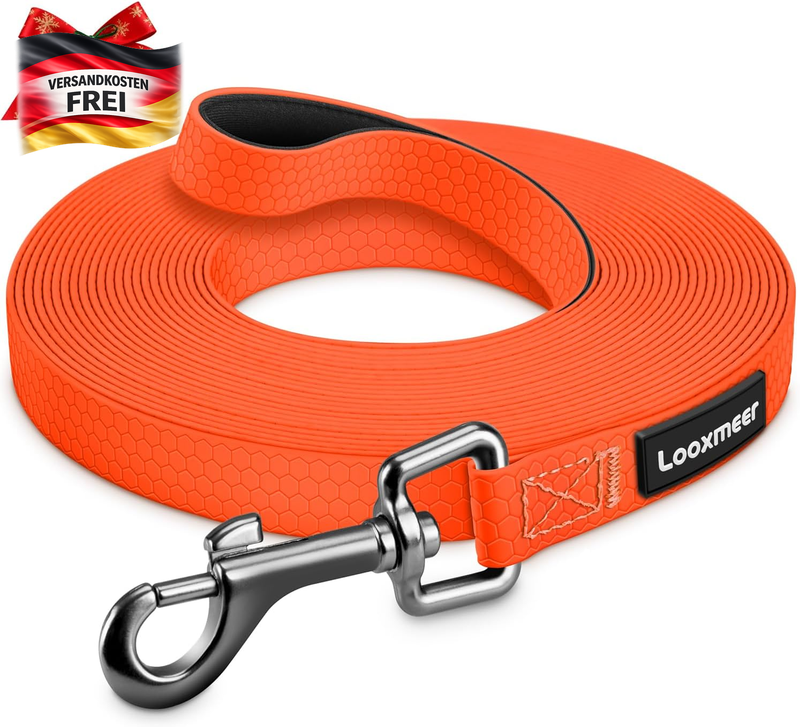 Wasserdichte Hundeschleppleine Biothane 3M 5M 7M 10M 15M 20M 25M 30M Wasserfest Laufleine Reißfest Trainingsleine