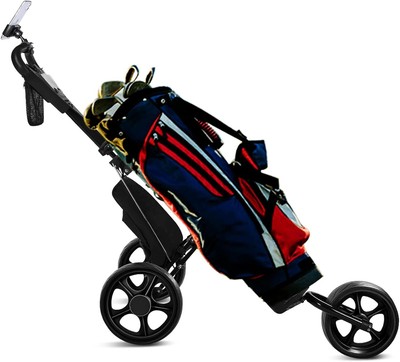 JANUS Golf Cart, Foldable Golf Push cart Option (with seat or Phone Holder),Golf