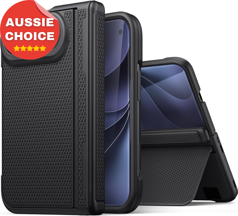 iPhone Duo Case Black Stand Hinge Protection 2026 Durable Slim Fit Cover