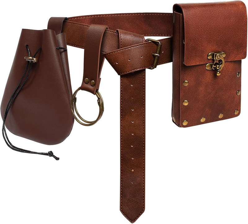Ren Faire Costume Accessories Medieval Belt Pouch Coin Purse Skirt Hike Sets Fes