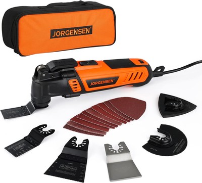 JORGENSEN Oscillating Tool 5°Oscillation Angle 4 Amp Oscillating Multi Tools Saw