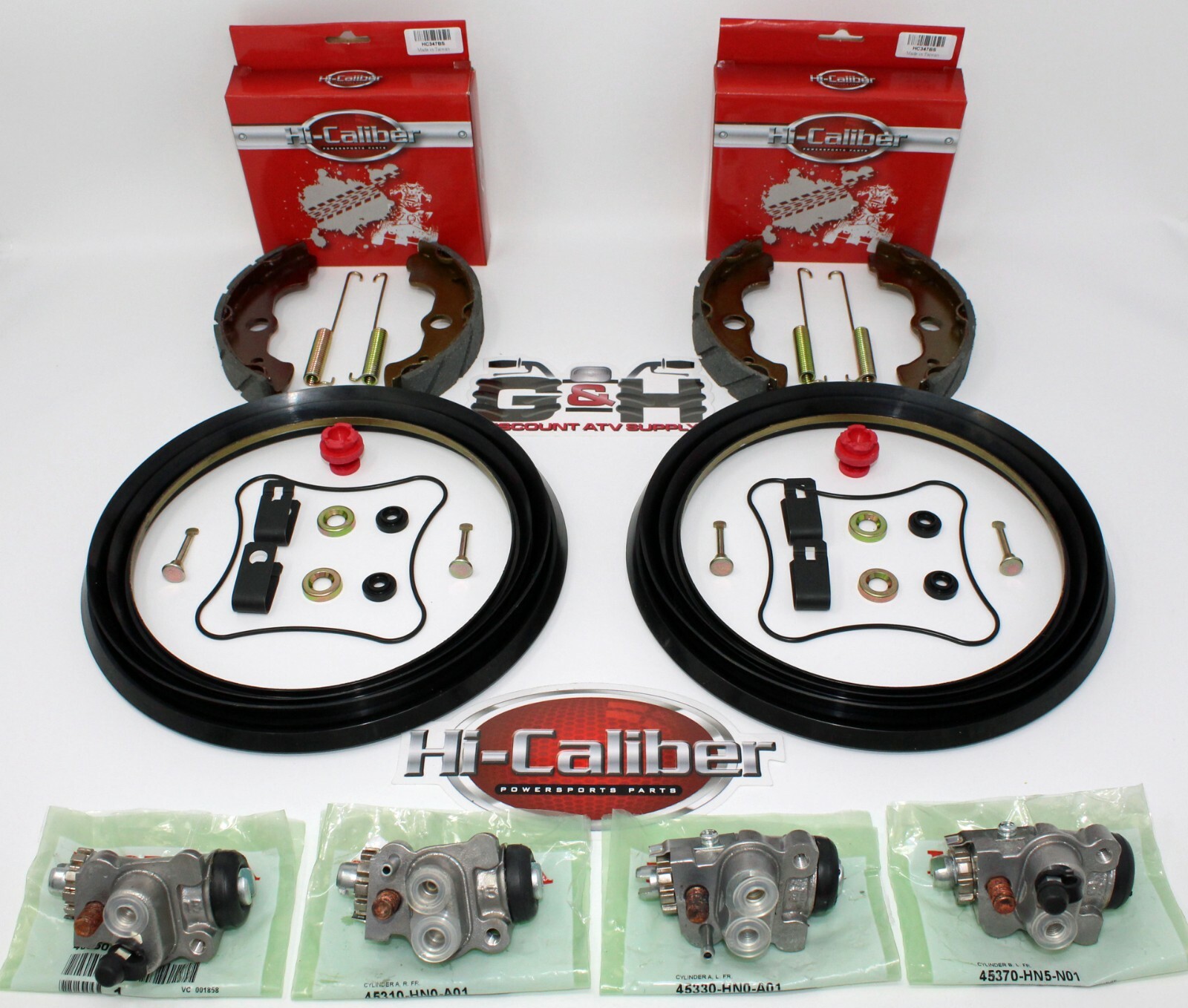Front Brake Wheel Cylinders With Shoes For Honda Foreman 450 TRX450