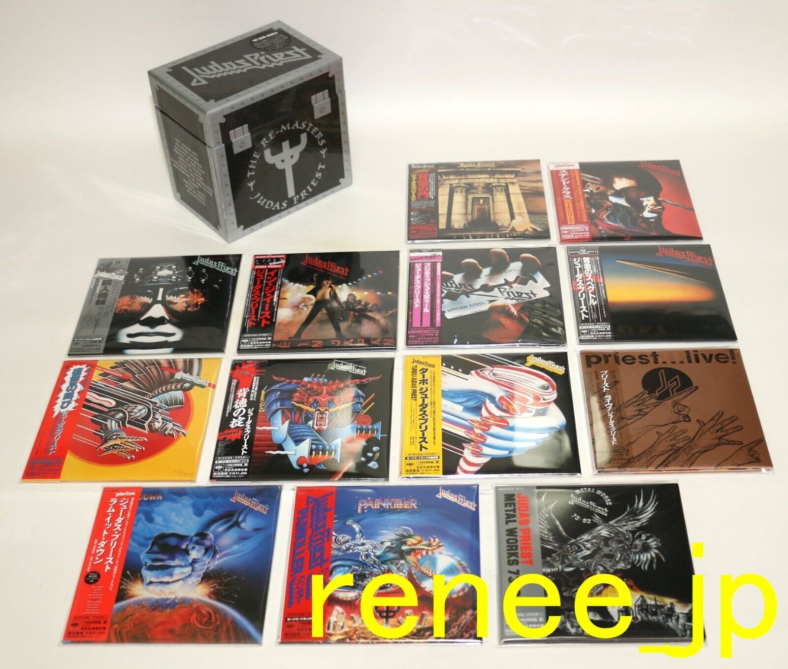 2005 JUDAS PRIEST / JAPAN Mini LP CD x 13 titles + PROMO BOX 2005 JUDAS PRIEST / JAPAN Mini LP CD x 13 titles + PROMO BOX