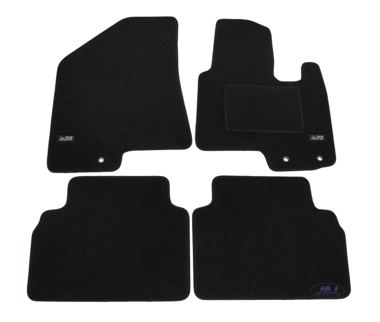 LUKHY003 Logo TAILORED Black floor Car Mats for HYUNDAI ix35 20102015 4pcs eBay
