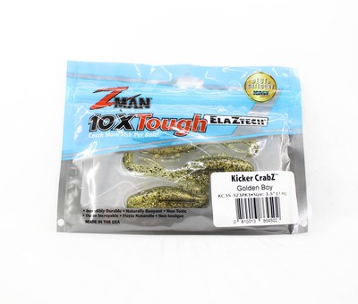 Zman Soft Lure Kicker CrabZ 3.5 Inch 3/Pack Golden Boy (4502)