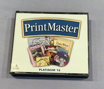 Broderbund PrintMaster Platinum 16 Windows 98/2000/Me/XP CD-ROM Set