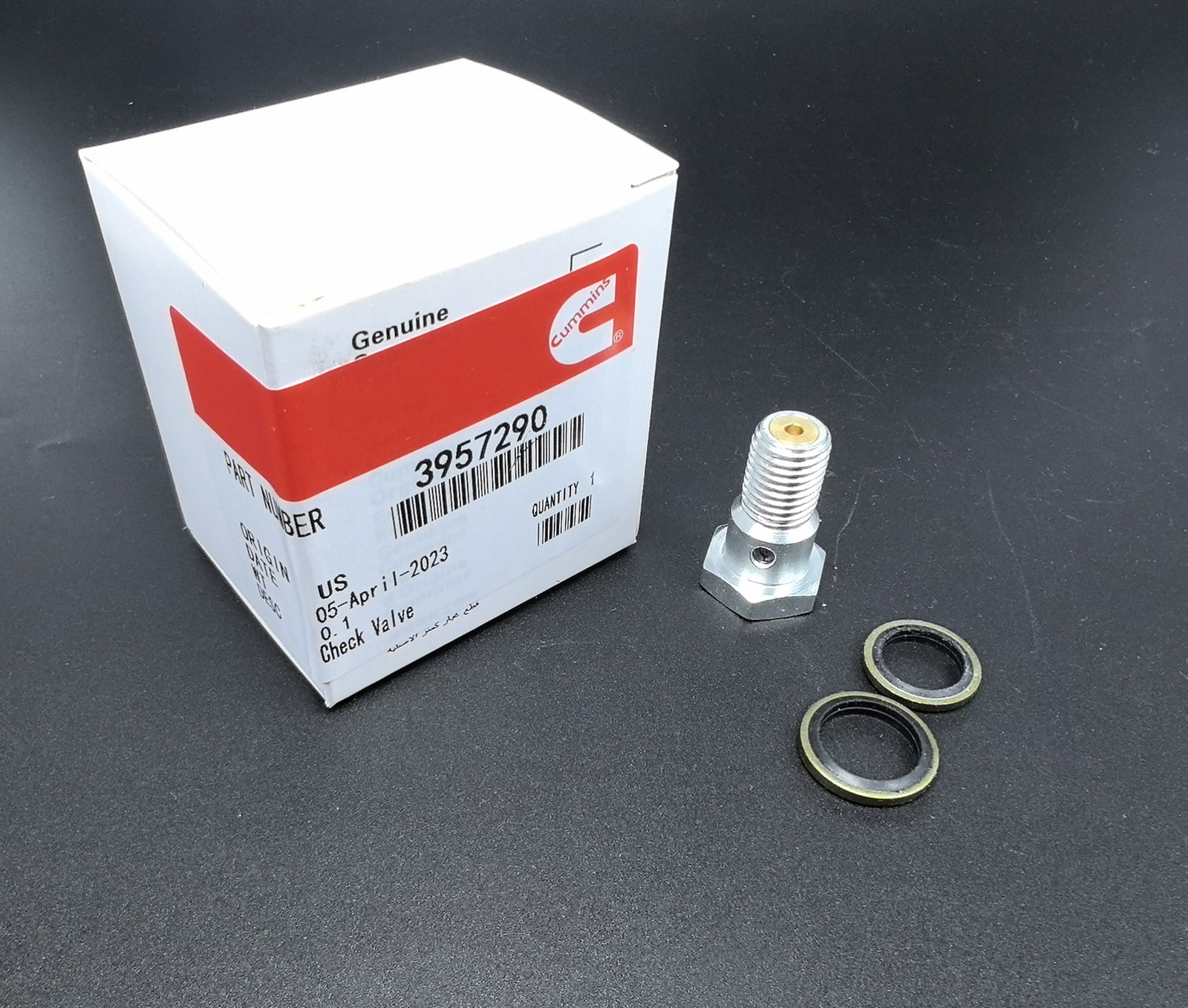 New 24V Common Rail Fuel Return Restricted Banjo Bolt
