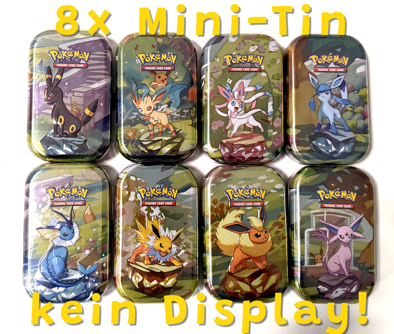 Pokemon Prismatische Entwicklungen Karmesin & Purpur 8er Mini-Tin Kp8.5 Deutsch