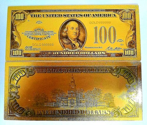 1899 "GOLD" $100 HUNDRED REP. Banknote