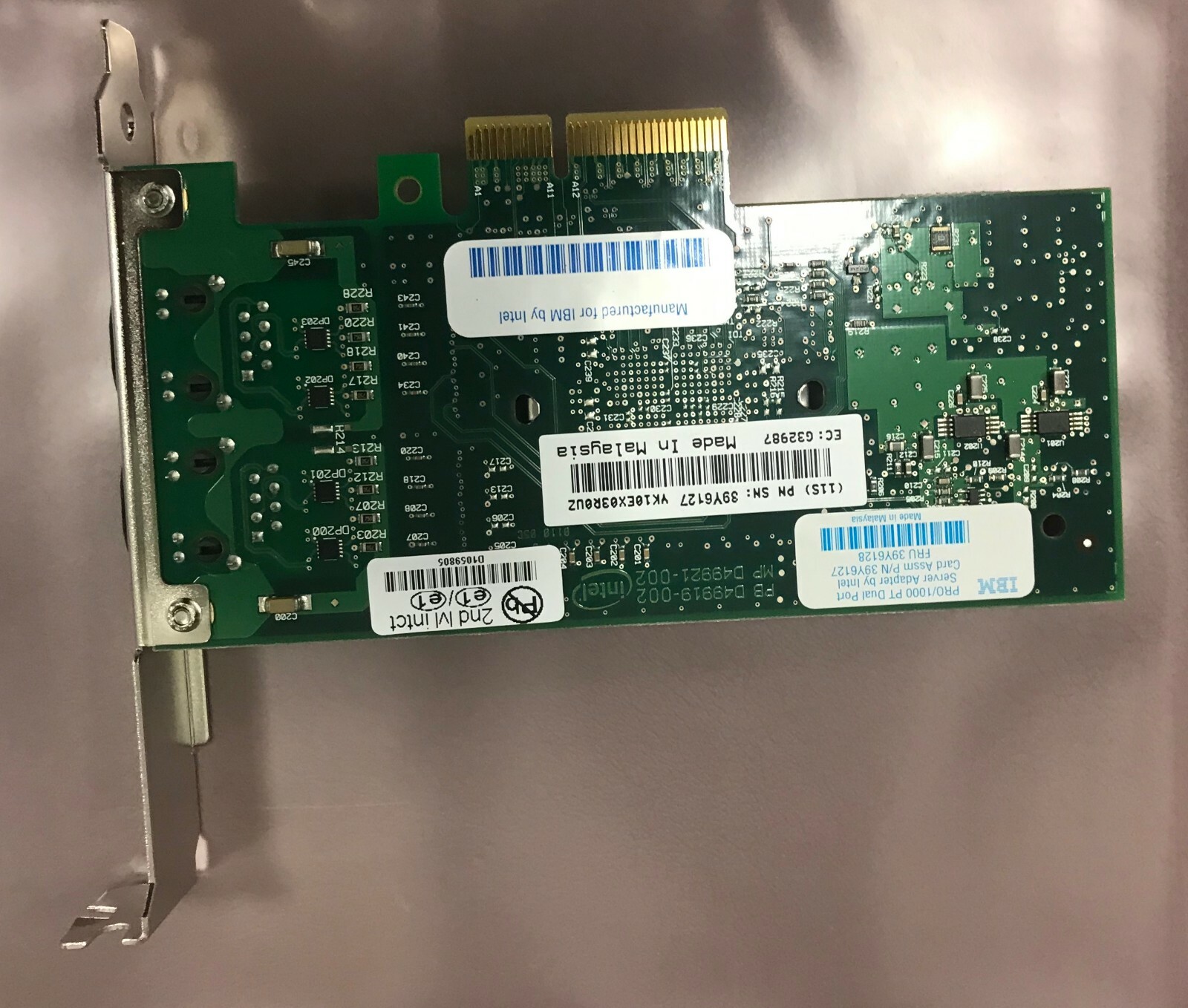 IBM 39Y6128 PRO/1000 PT Dual-Port PCI-E Network Adapter Card