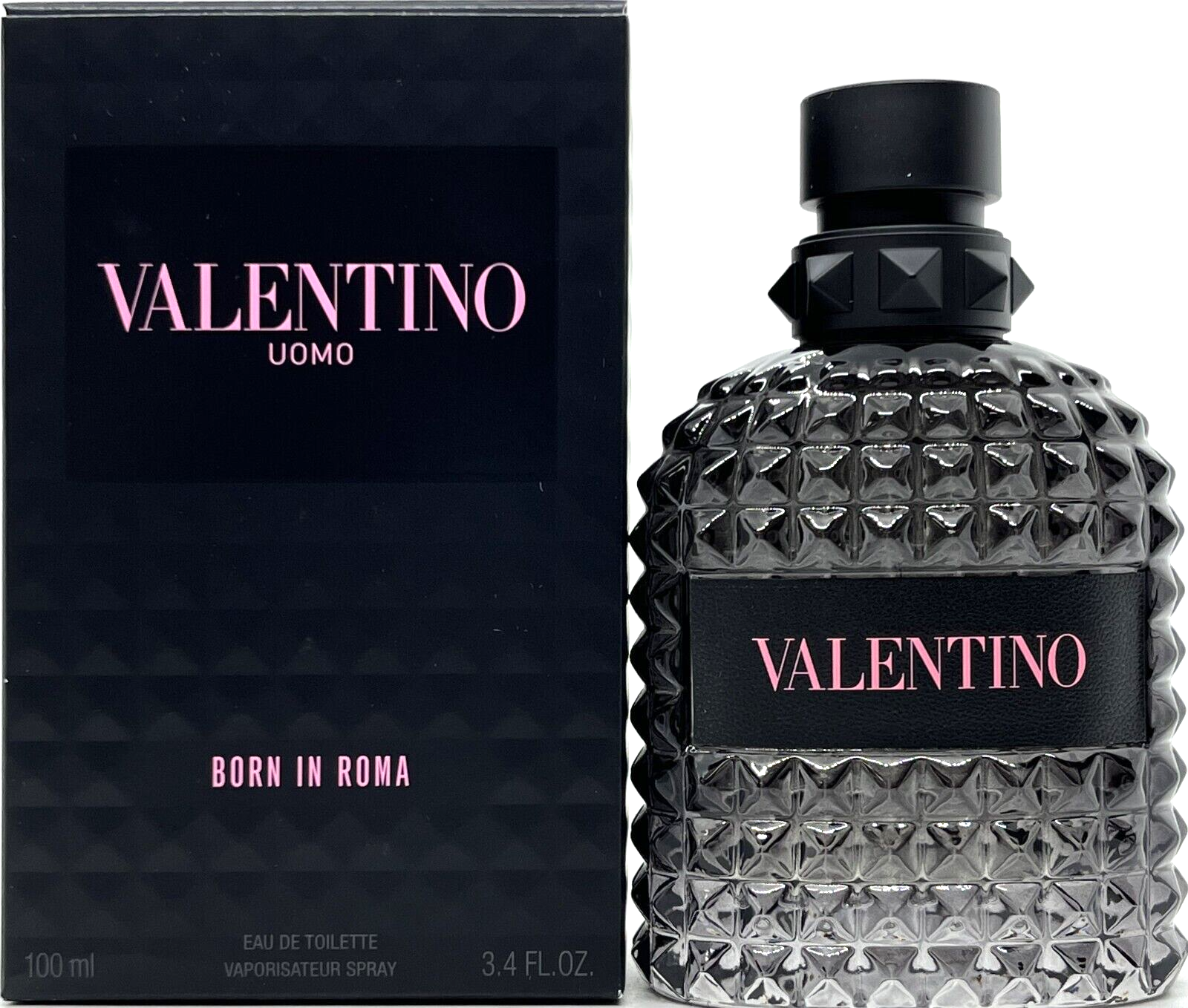 VALENTINO UOMO BORN IN ROMA EAU DE TOILETTE SPRAY FOR MEN 3.4 Oz