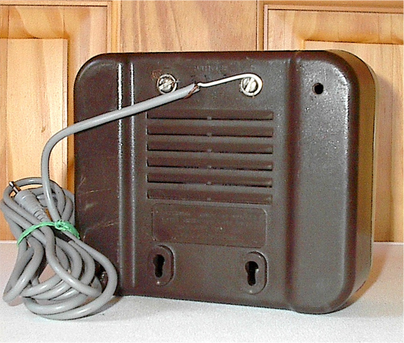 REALISTIC 40-1227 INDOOR/OUTDOOR SPEAKERS--5 WATT 8 OHM--CABLES INCLUDED--VGC