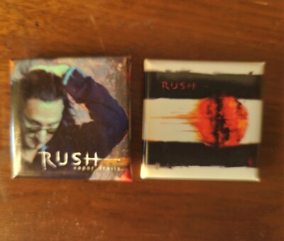 2 - RARE 2002 RUSH Vapor Trails Concert TOUR PINS