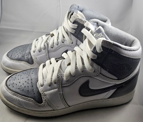 Nike Air Jordan 1 Retro High OG Stealth Sneakers Size 6Y | eBay