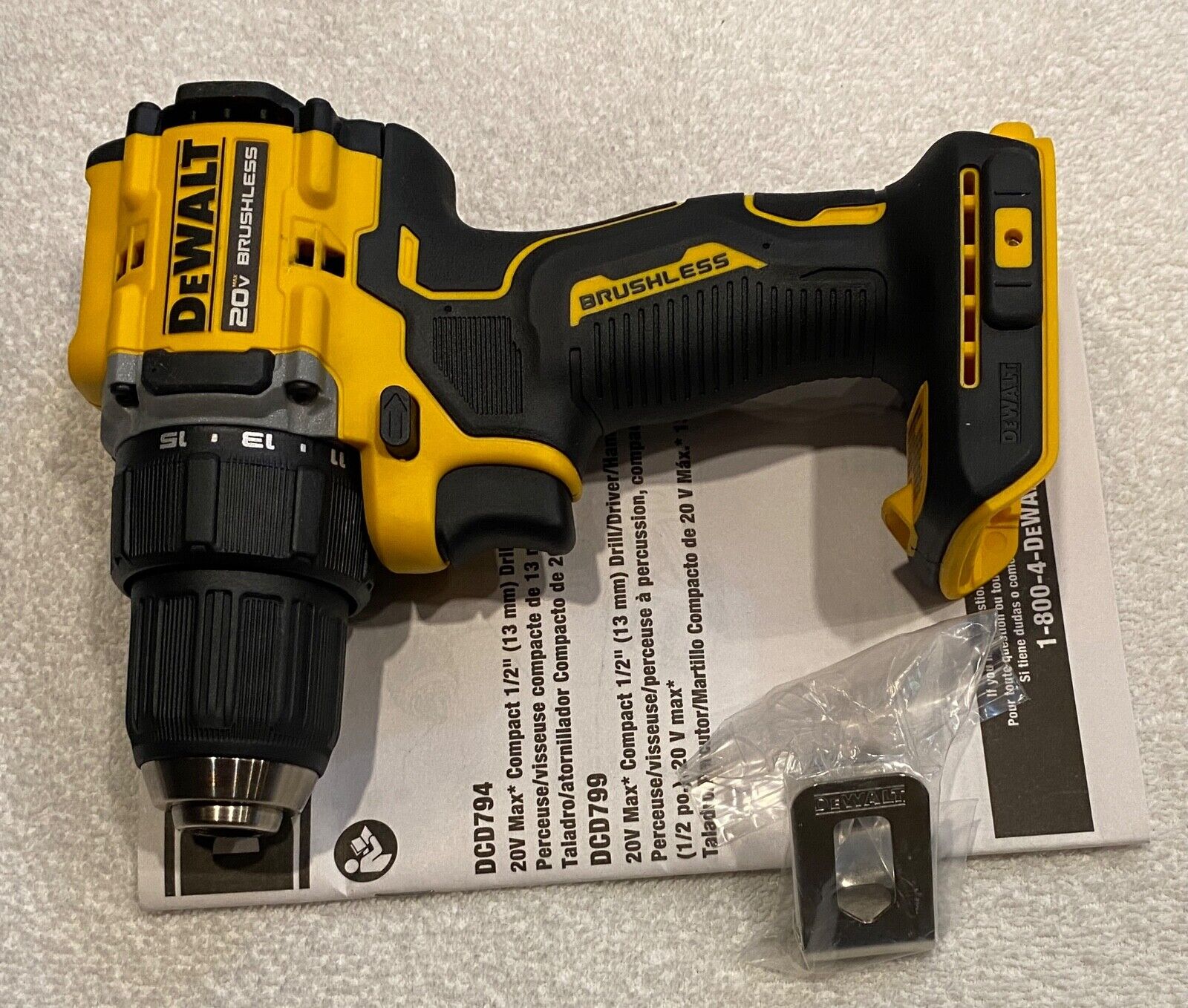ATOMIC 20-Volt MAX Lithium-Ion Brushless Cordless Compact 1/2 in. Drill Driver with Bonus Oscillating Tool (Tool-Only) ATOMIC 20-Volt MAX Lithium-Ion Brushless Cordless Compact 1/2 in. Drill Driver with Bonus Oscillating Tool (Tool-Only)