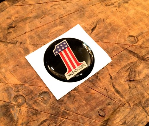 Harley Brake Caliper Insert Amf #1 Medallion Decal Emblem Shovelhead Ironhea Nos