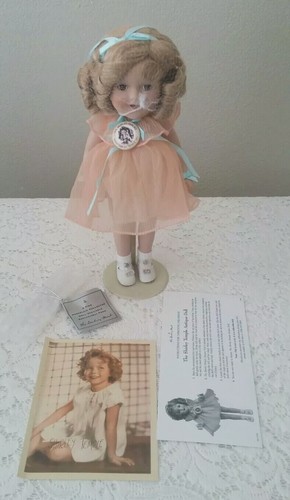 Danbury Mint Shirley Temple Antique Doll Original Box Displayed Baby Take A Bow
