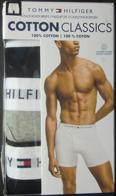 Tommy Hilfiger Men's Underwear Cotton Classics 3-pack Boxer Briefs S (28-30)