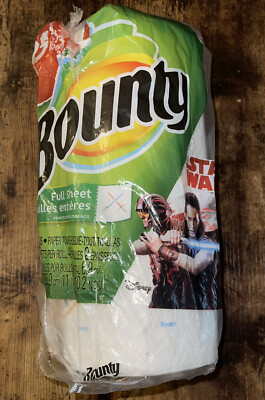 Star Wars Bounty Paper Towels BB-8 & STAR WARS LOGO Rare. READ