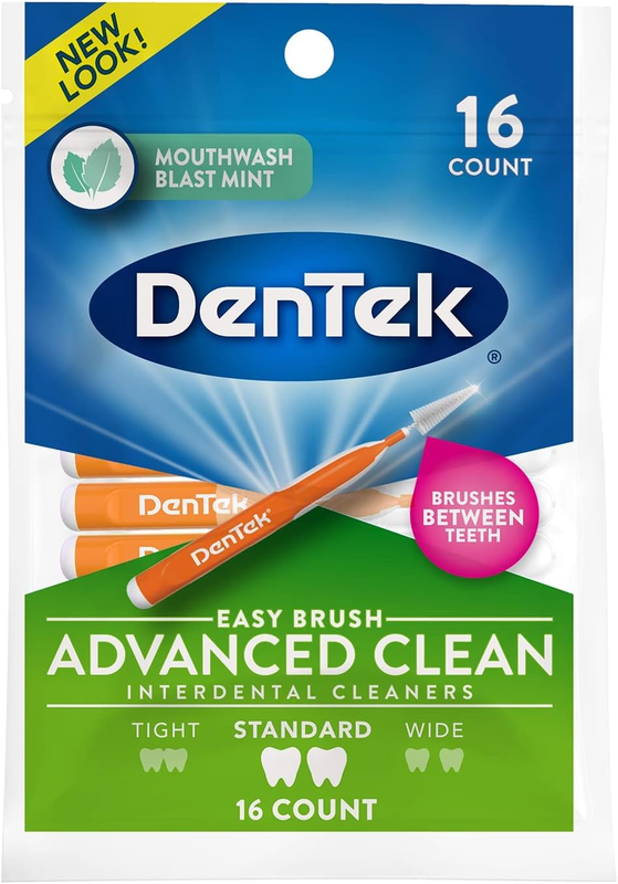 Dentek Easy Brush Interdental Cleaners, between Teeth Brushes for Plaque Removal