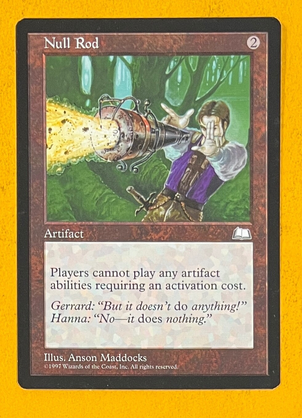 MTG 無のロッド MTG】無のロッド/Null Rod 【WTH】