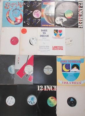 VIOLA WILLS 12'' dance record lot x16 DJ vinyl If You Could Read My Mind Dare2Drm